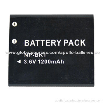 Camera Battery Pack for Sony NP-BK1, 3.6V, 1,200mAh, Li-ionNew
